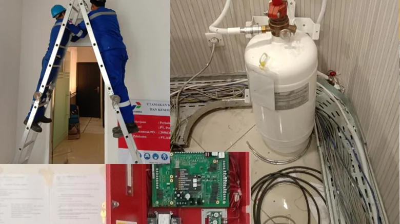 Pertamina LPG FM 200 Fire Suppression