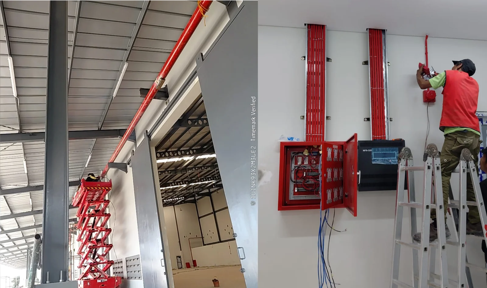 CO2 Fire Suppression System Pabrik Battery Polytron